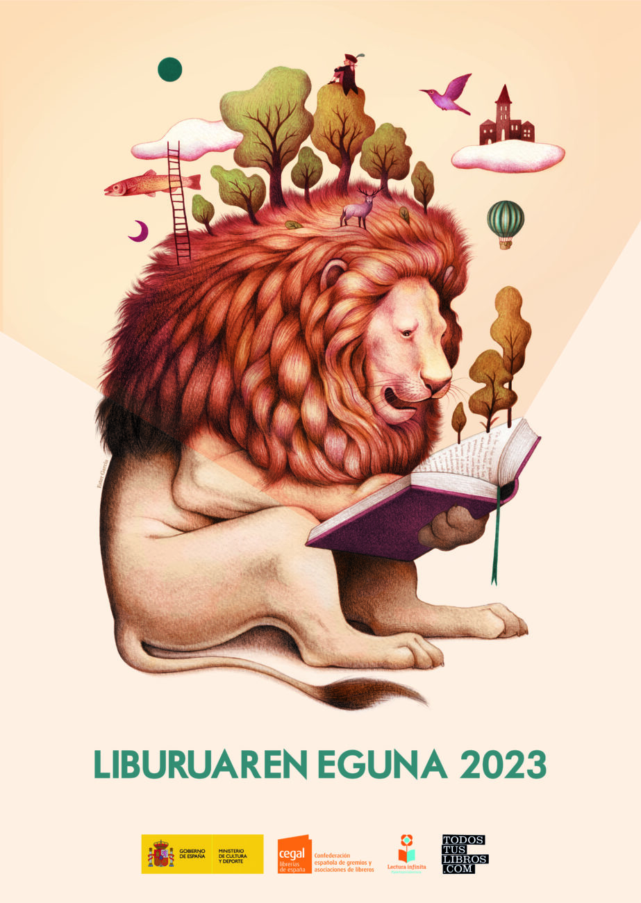Cartel del Día del Libro 2023 en euskera.