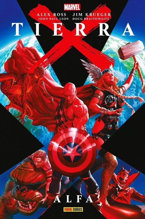 Portada del libro Marvel limited edition omnibus tierra x. alfa